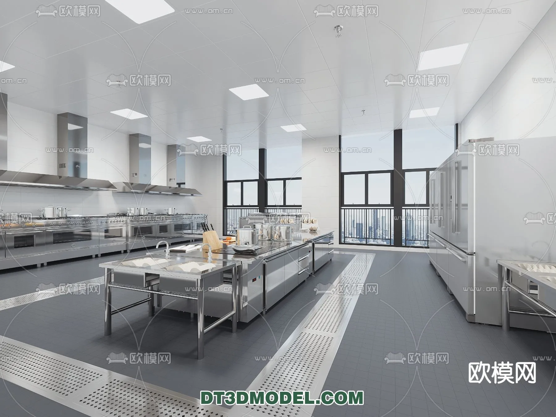 Kitchen for Restaurant – 3D Models – 022