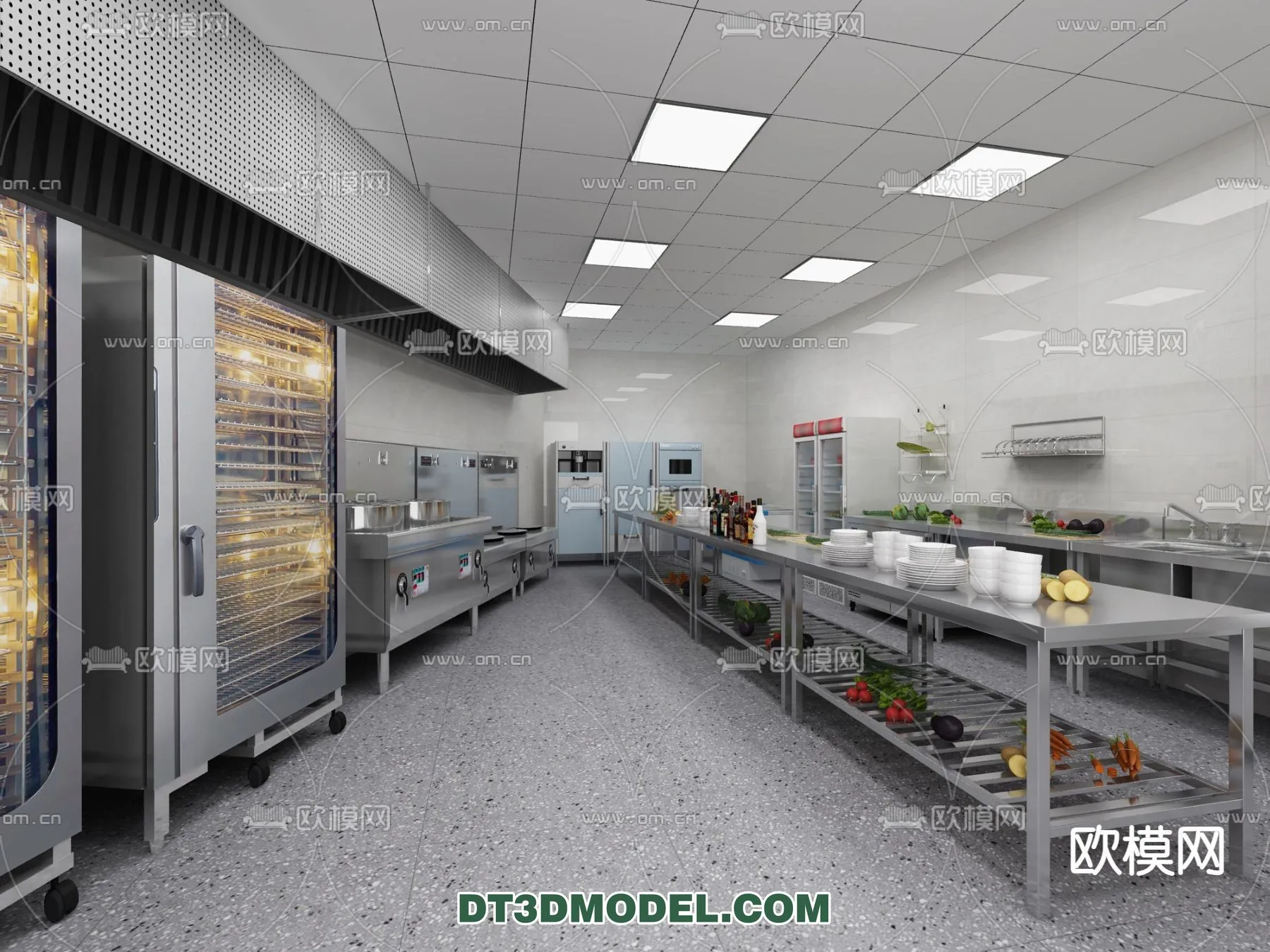 Kitchen for Restaurant – 3D Models – 028