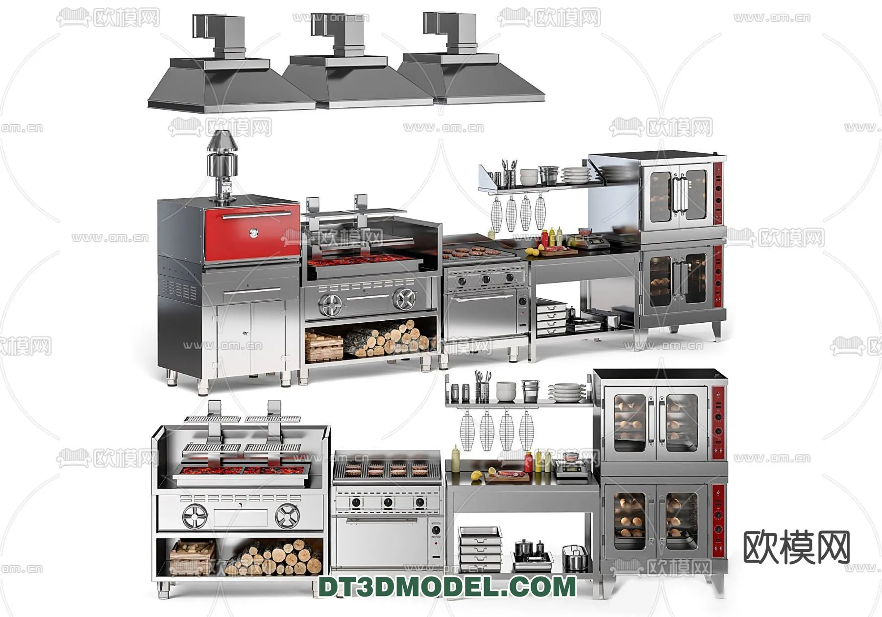 Kitchen for Restaurant – 3D Models – 031