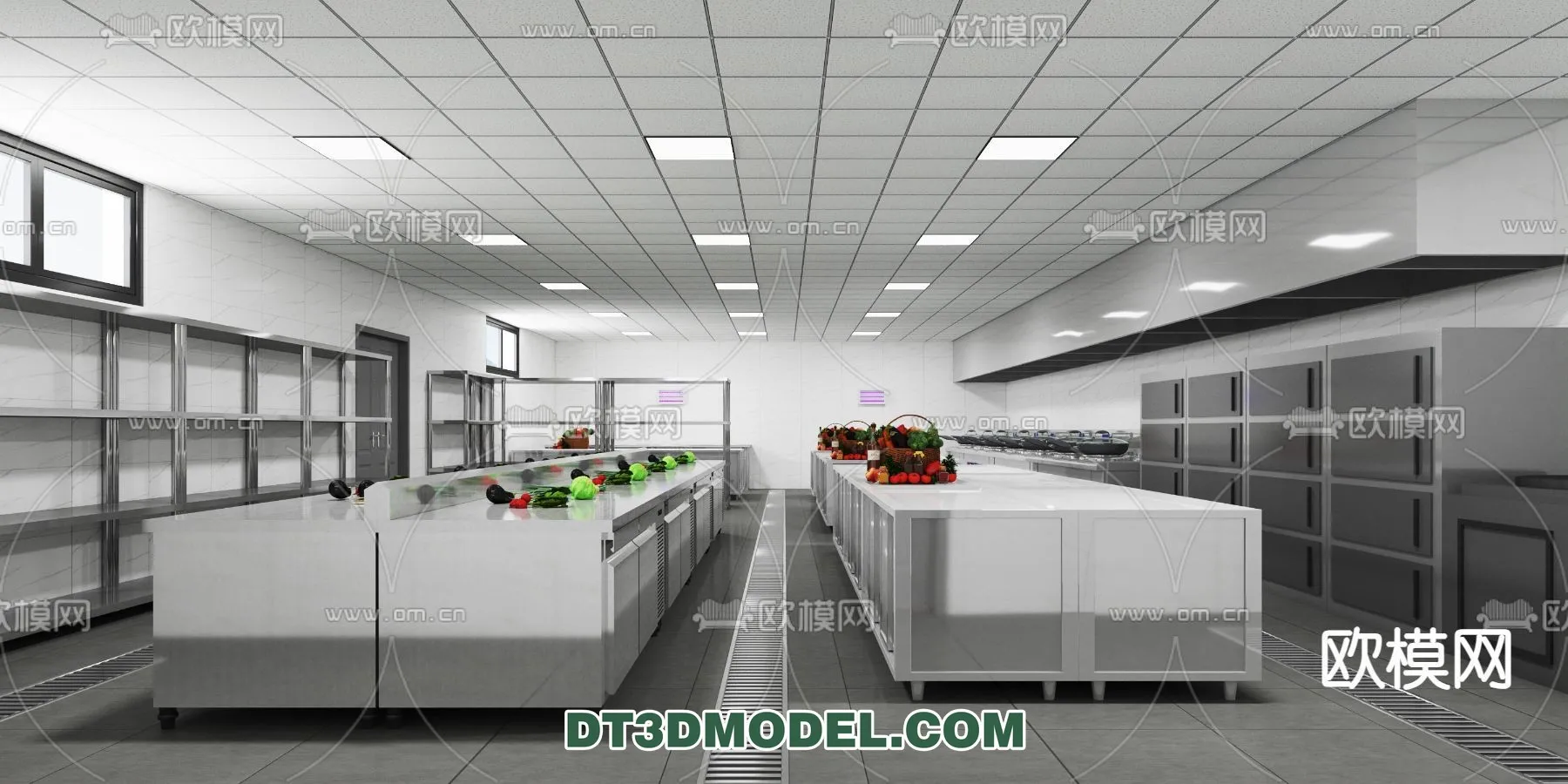 Kitchen for Restaurant – 3D Models – 039