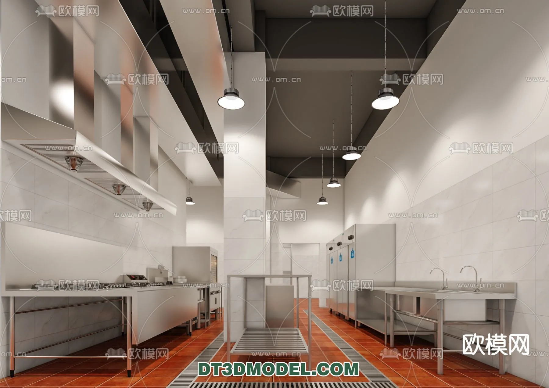 Kitchen for Restaurant – 3D Models – 044