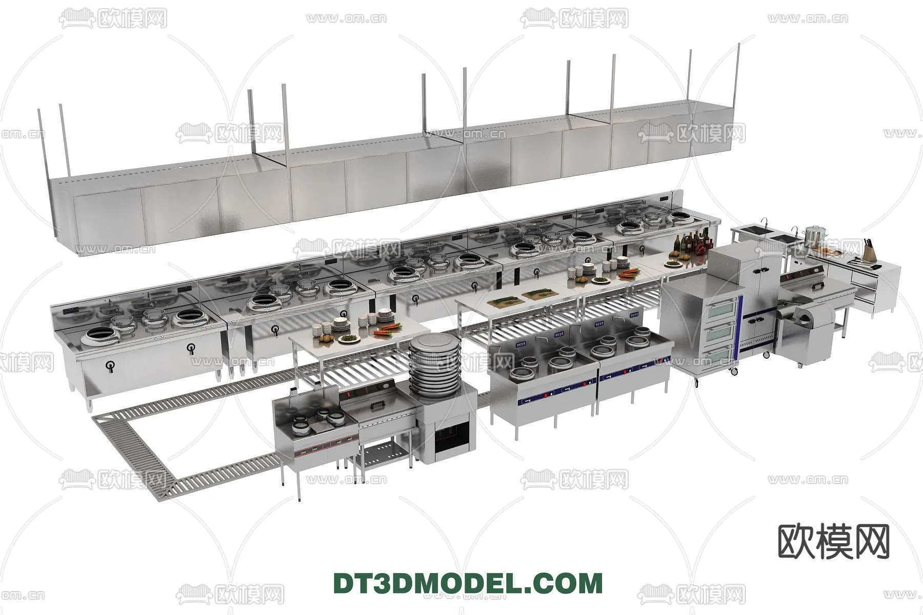 Kitchen for Restaurant – 3D Models – 052