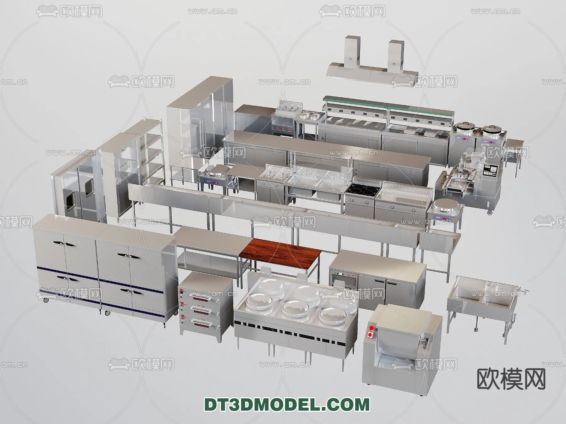 Kitchen for Restaurant – 3D Models – 058