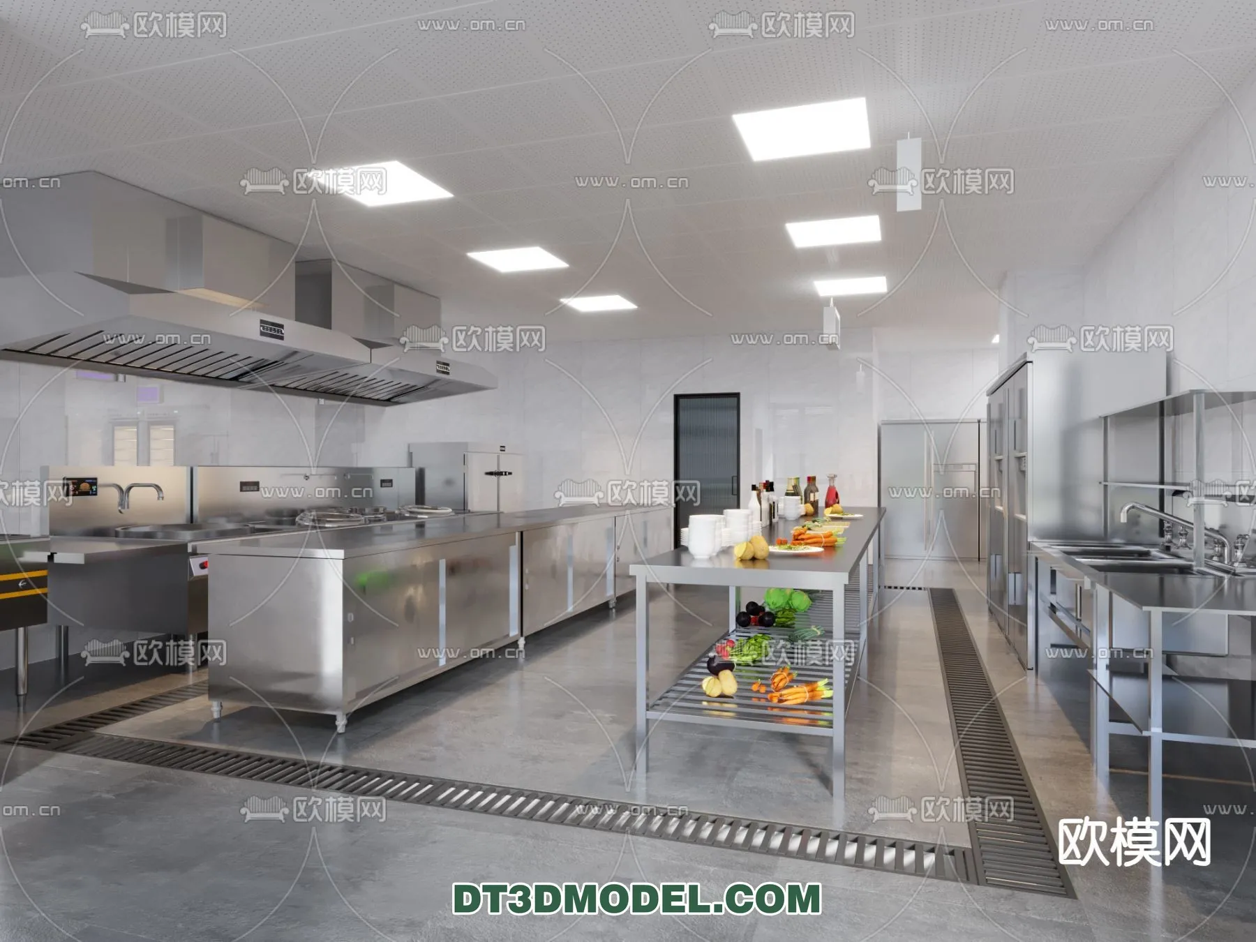 Kitchen for Restaurant – 3D Models – 059