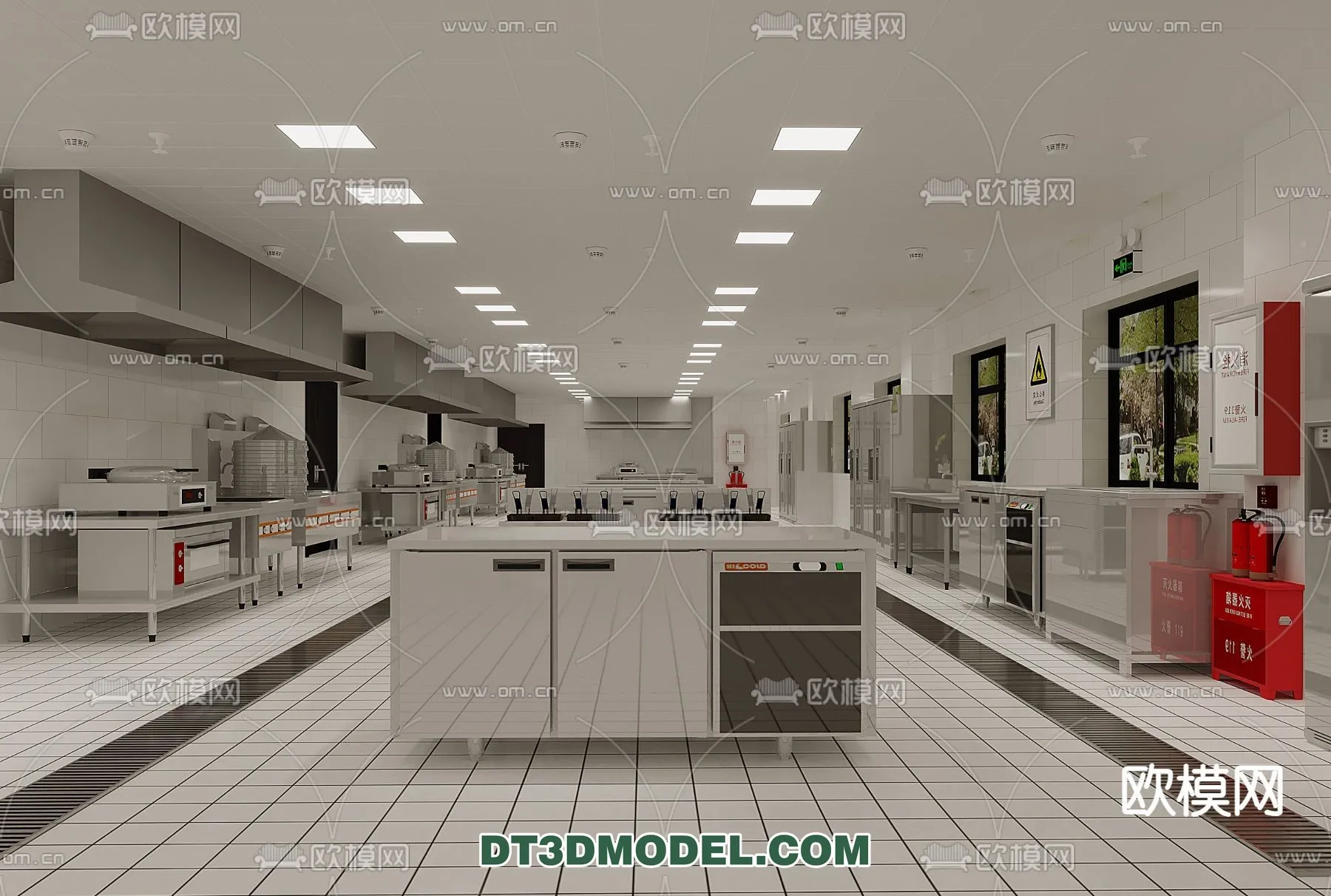 Kitchen for Restaurant – 3D Models – 065