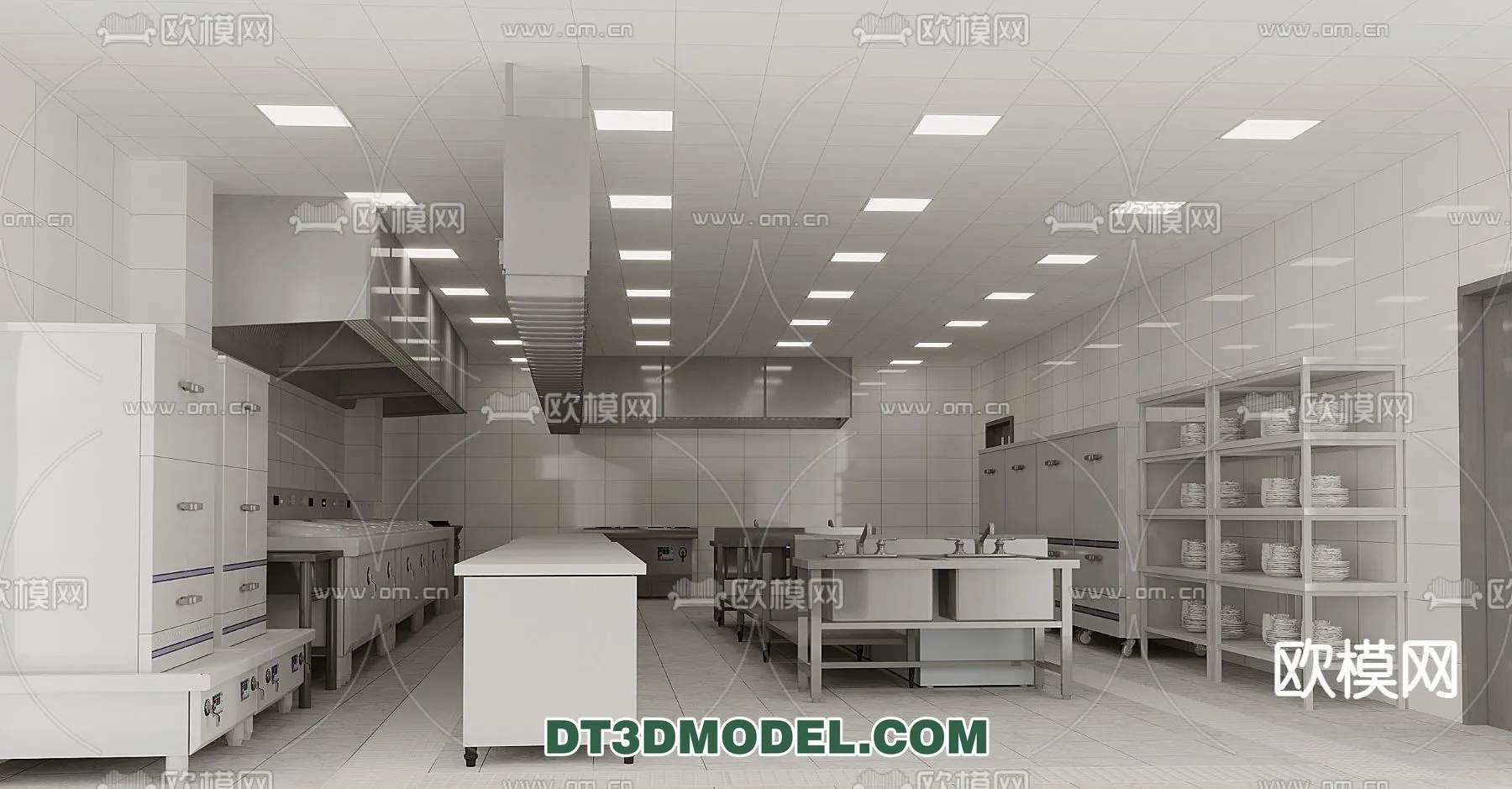 Kitchen for Restaurant – 3D Models – 066