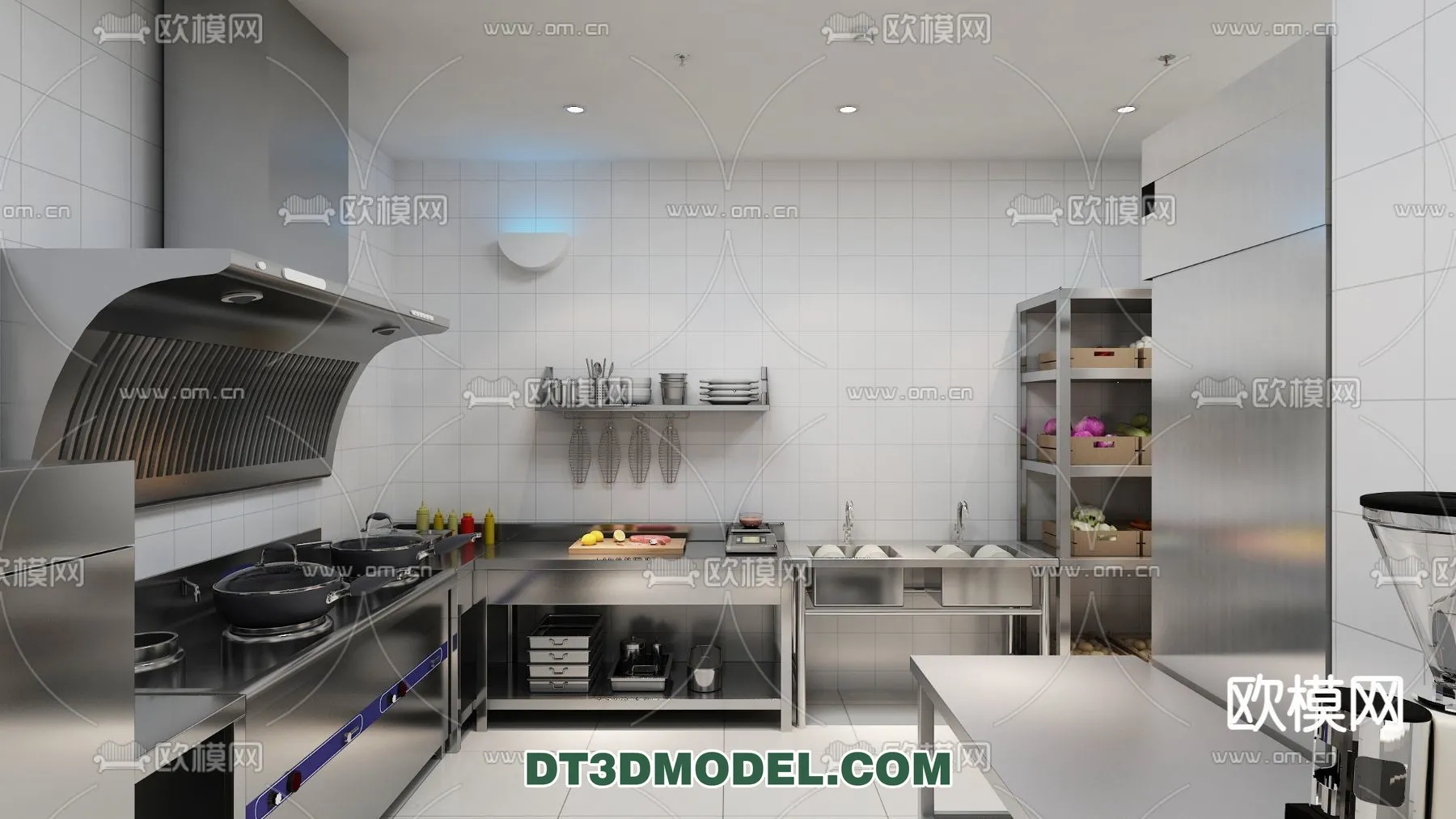 Kitchen for Restaurant – 3D Models – 068