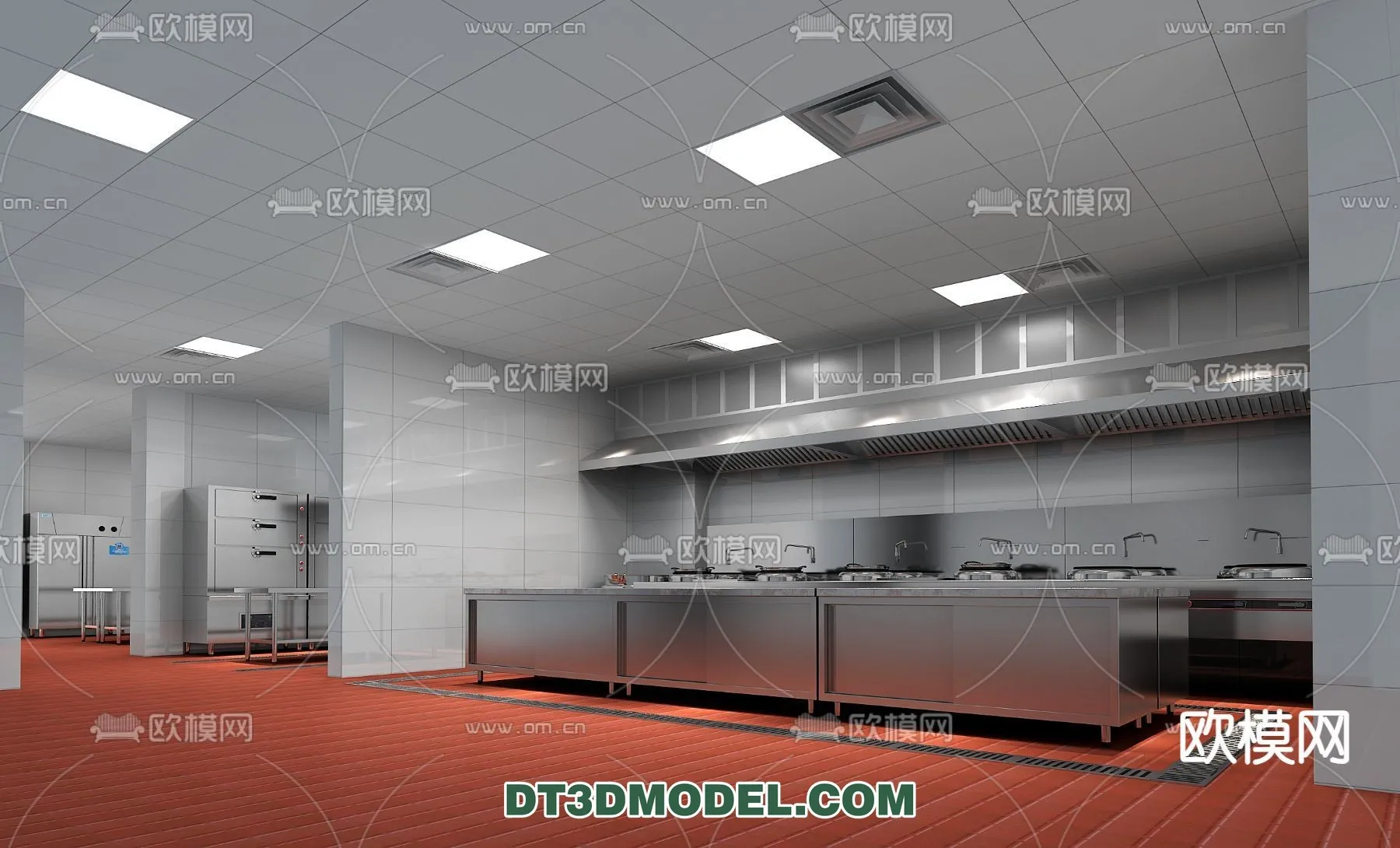 Kitchen for Restaurant – 3D Models – 069