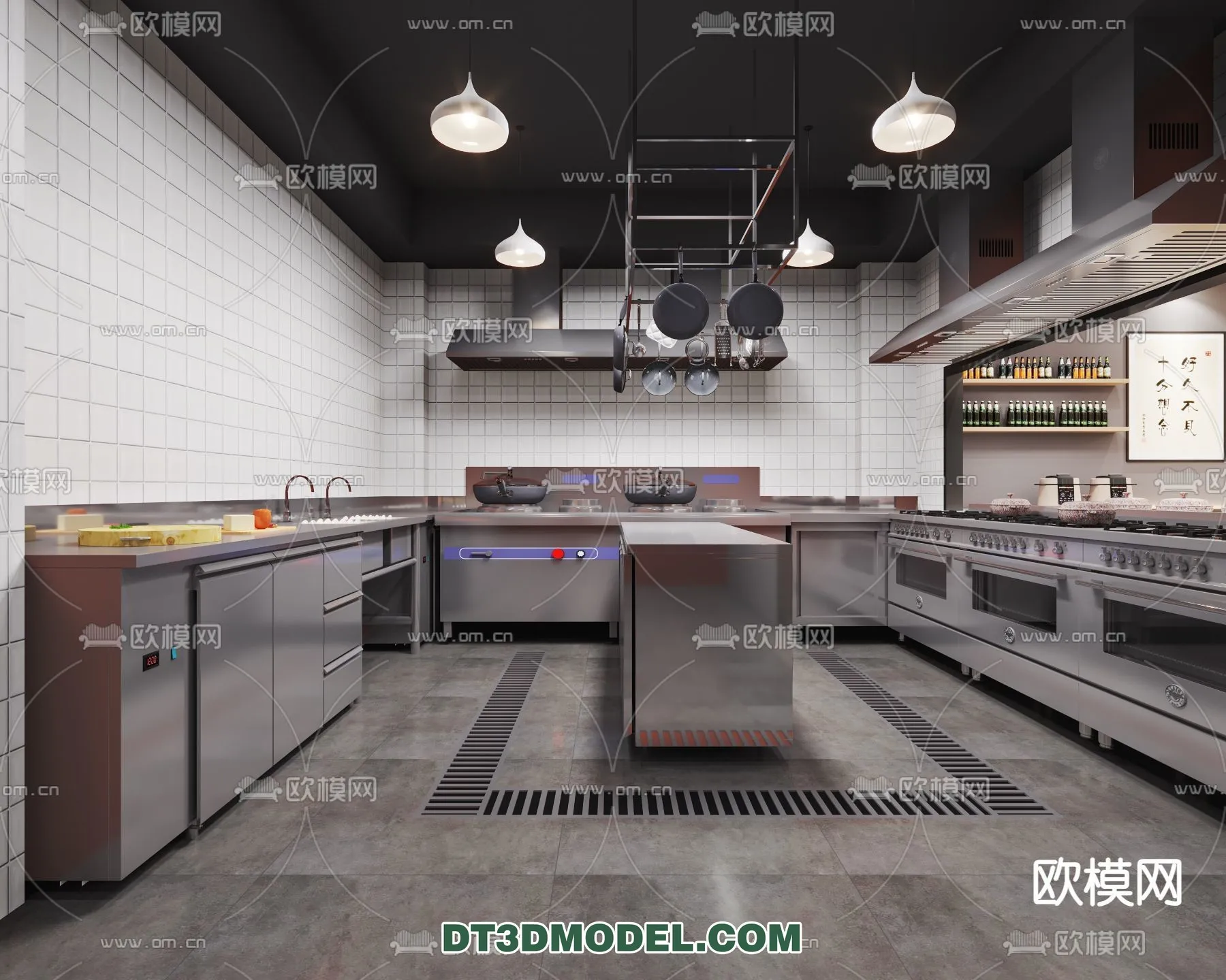 Kitchen for Restaurant – 3D Models – 073