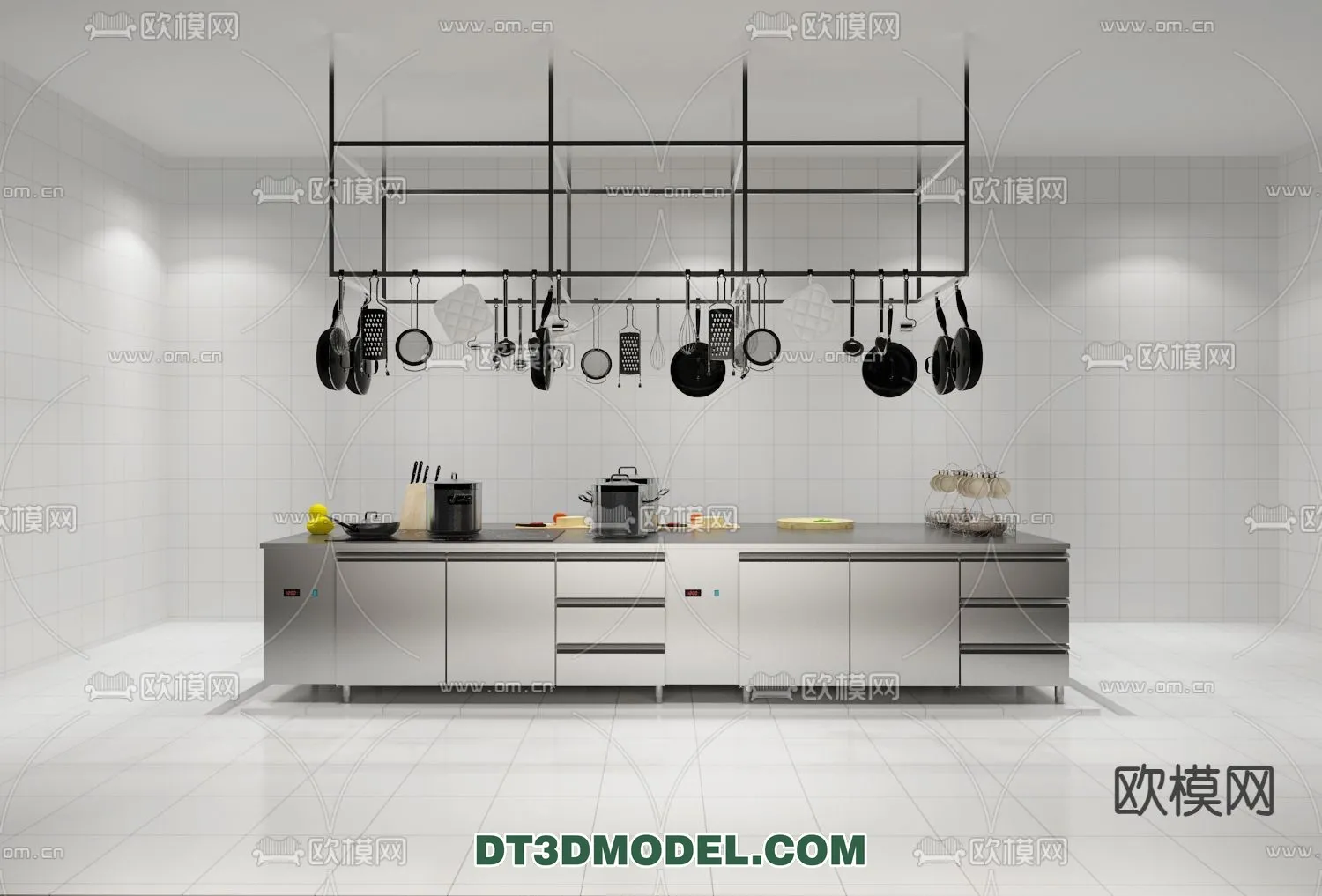 Kitchen for Restaurant – 3D Models – 074