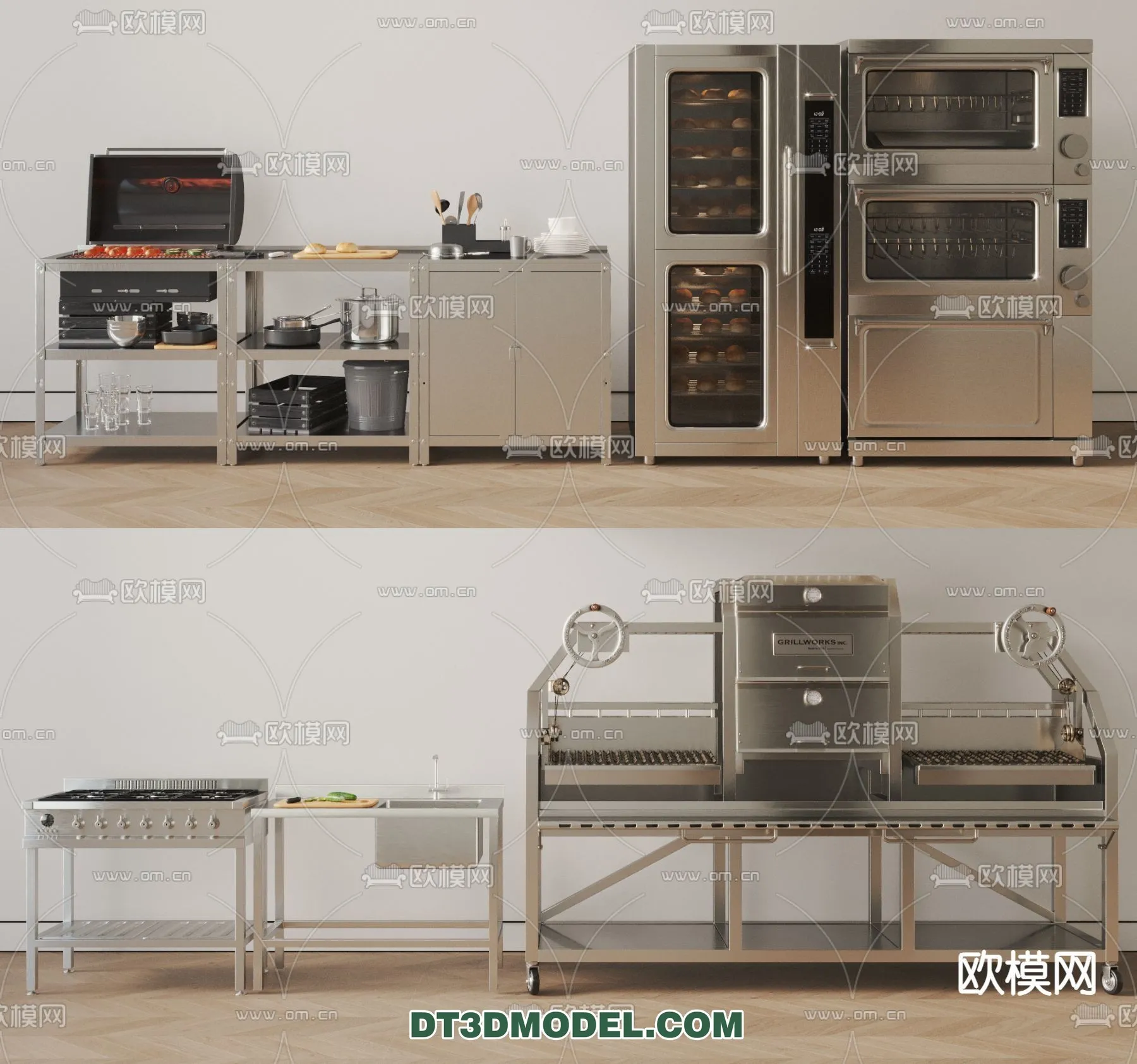 Kitchen for Restaurant – 3D Models – 075