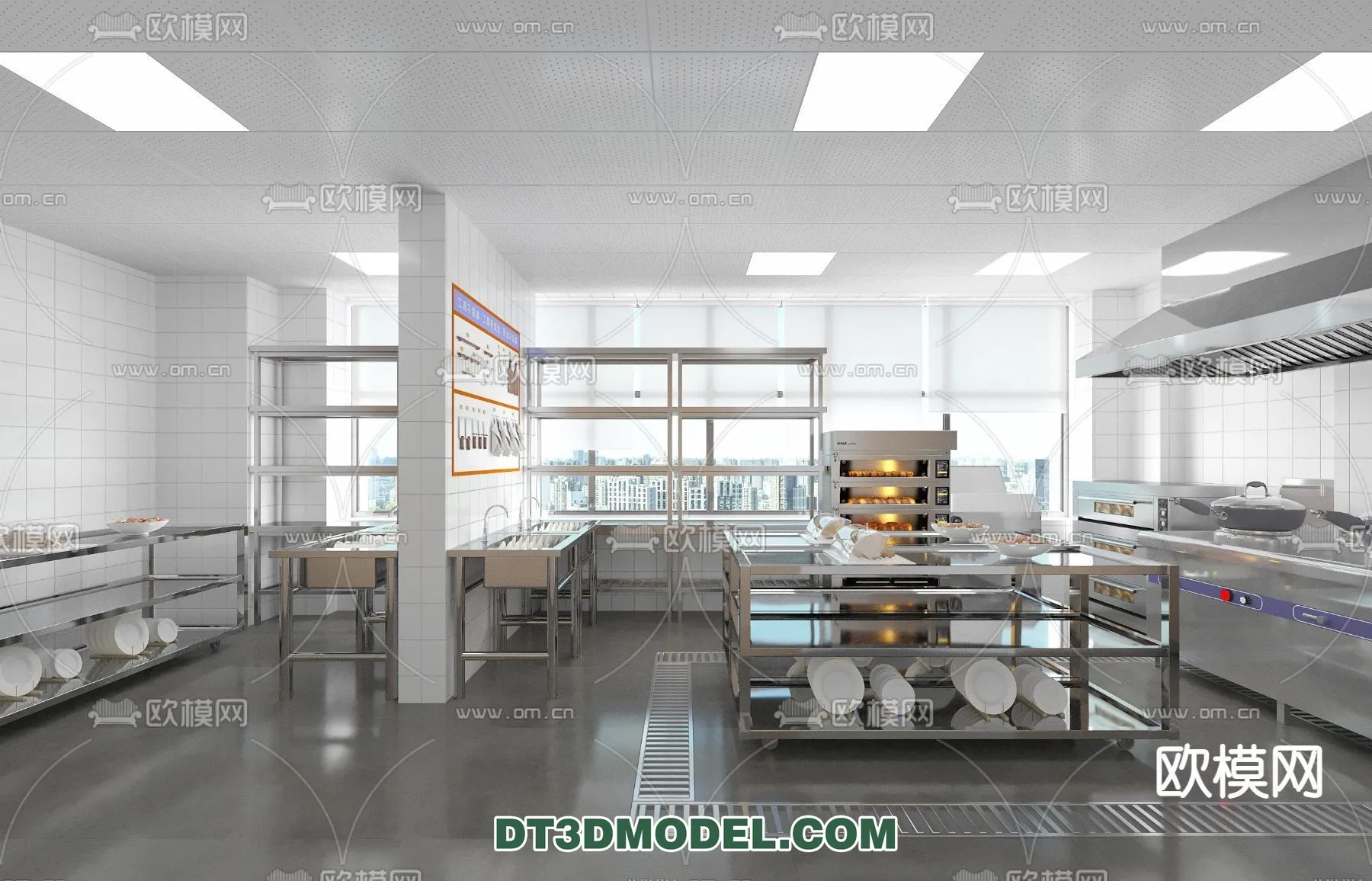 Kitchen for Restaurant – 3D Models – 077