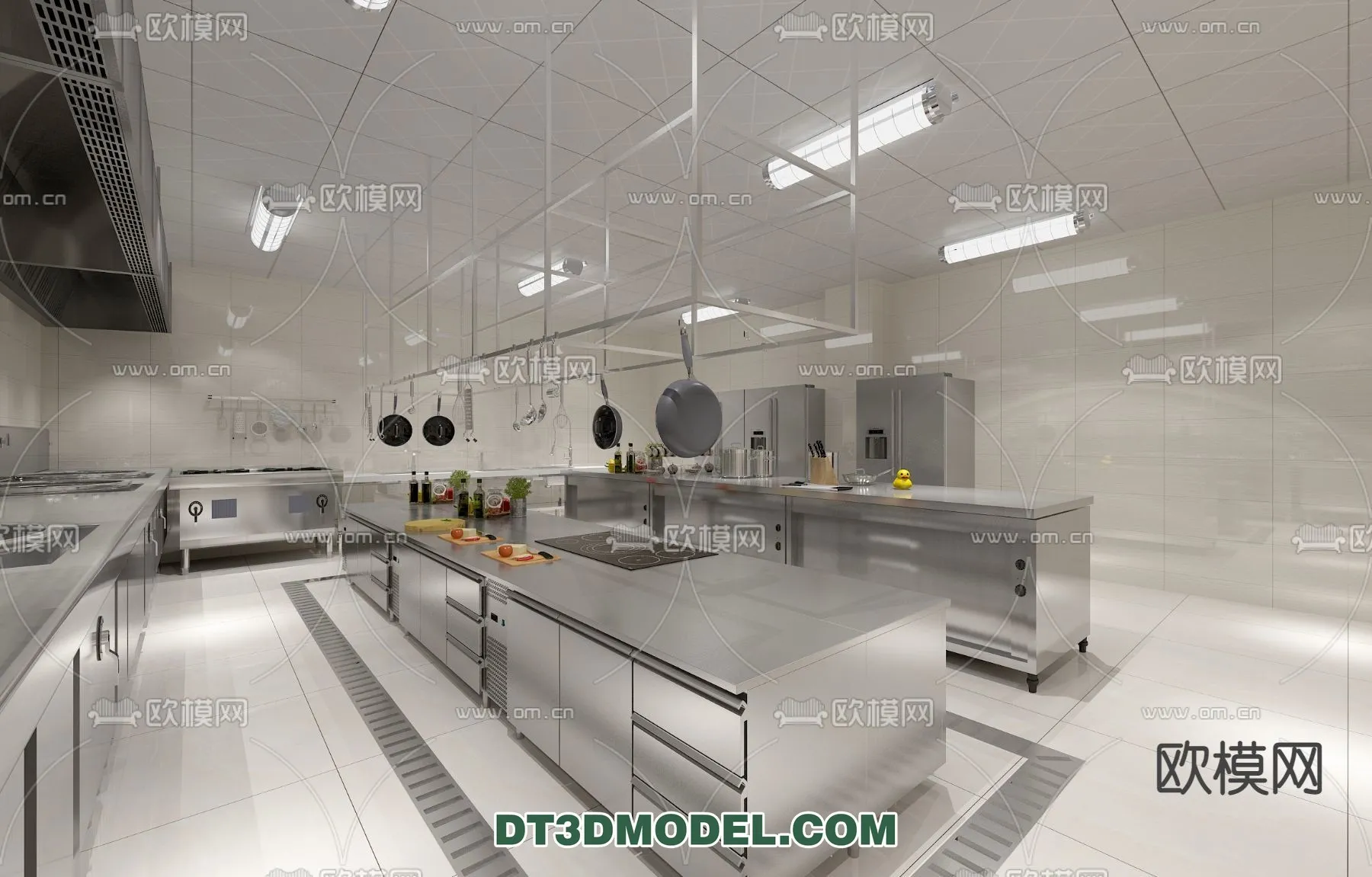 Kitchen for Restaurant – 3D Models – 079