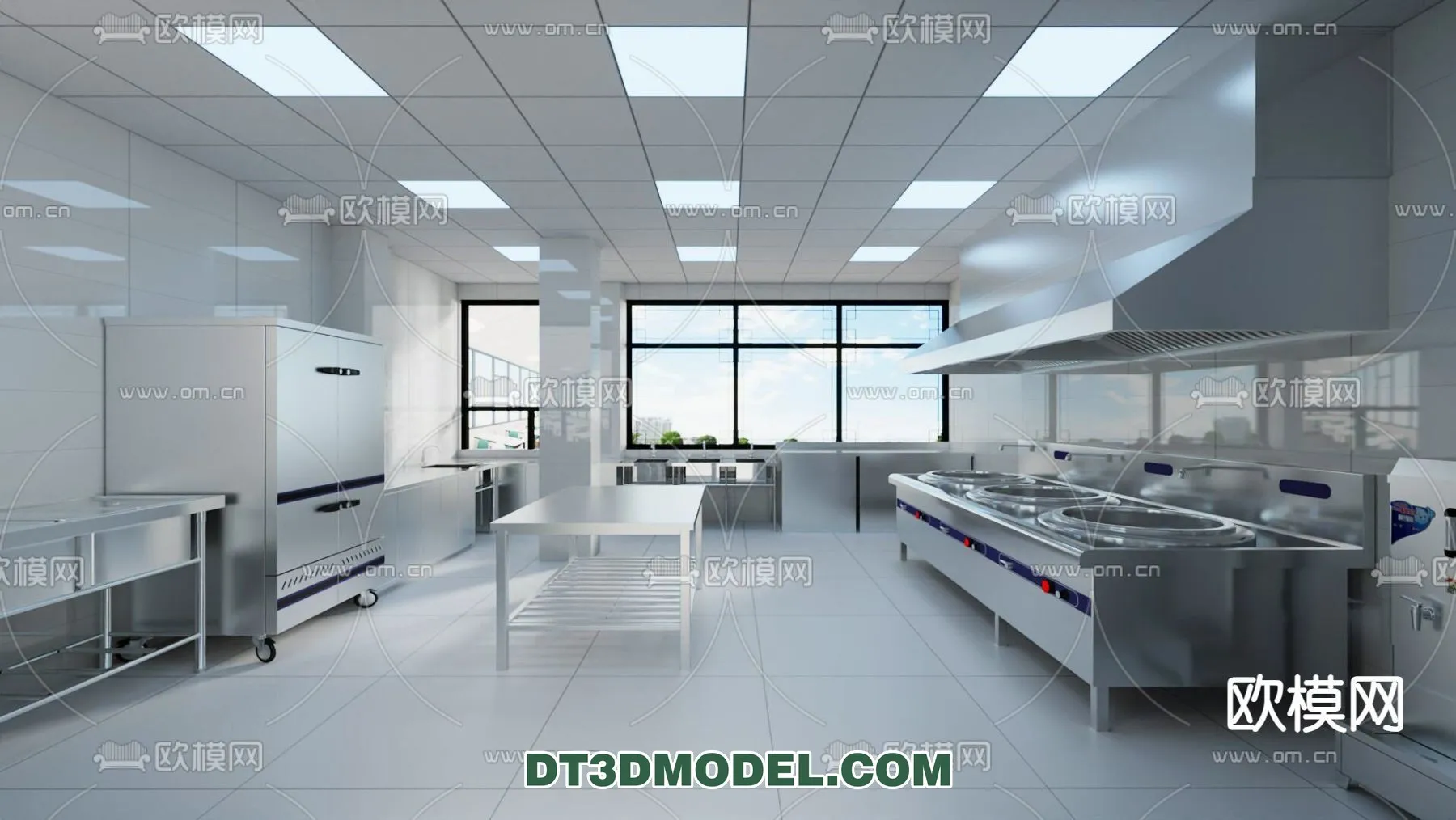 Kitchen for Restaurant – 3D Models – 090