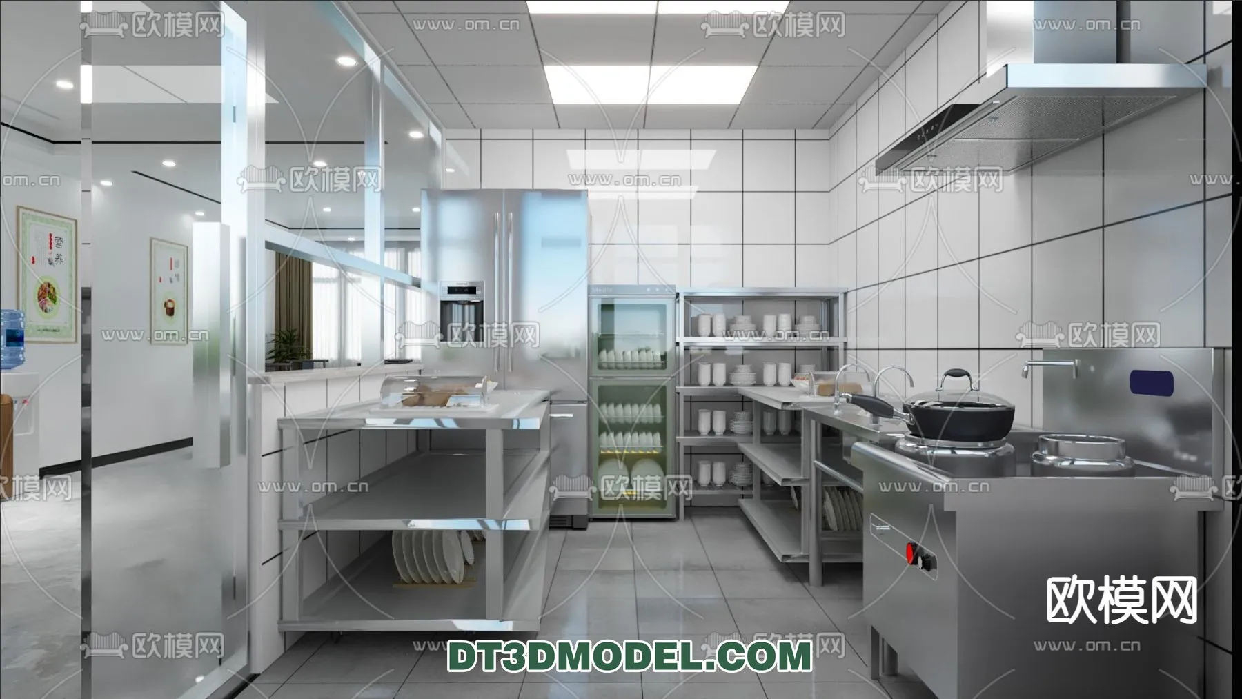 Kitchen for Restaurant – 3D Models – 091