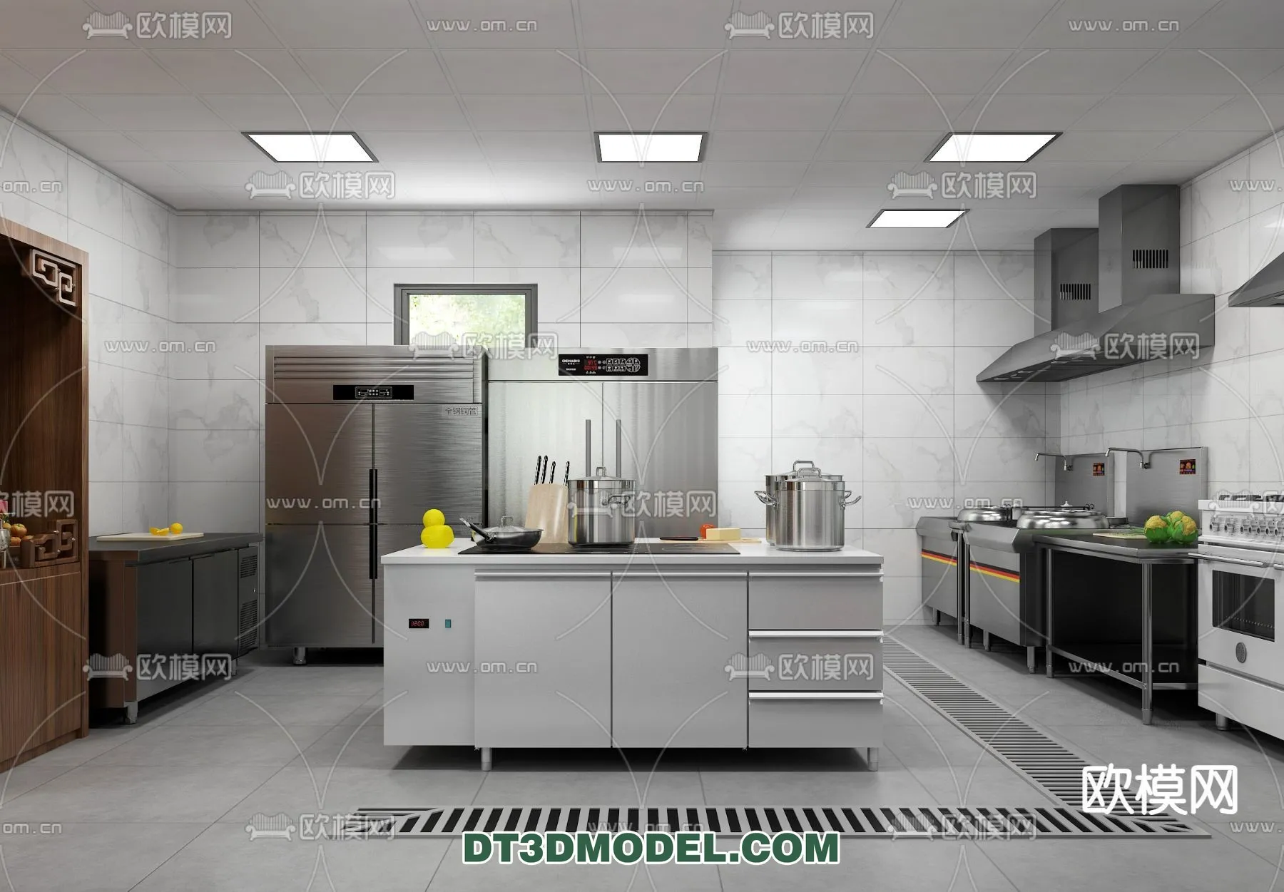 Kitchen for Restaurant – 3D Models – 097