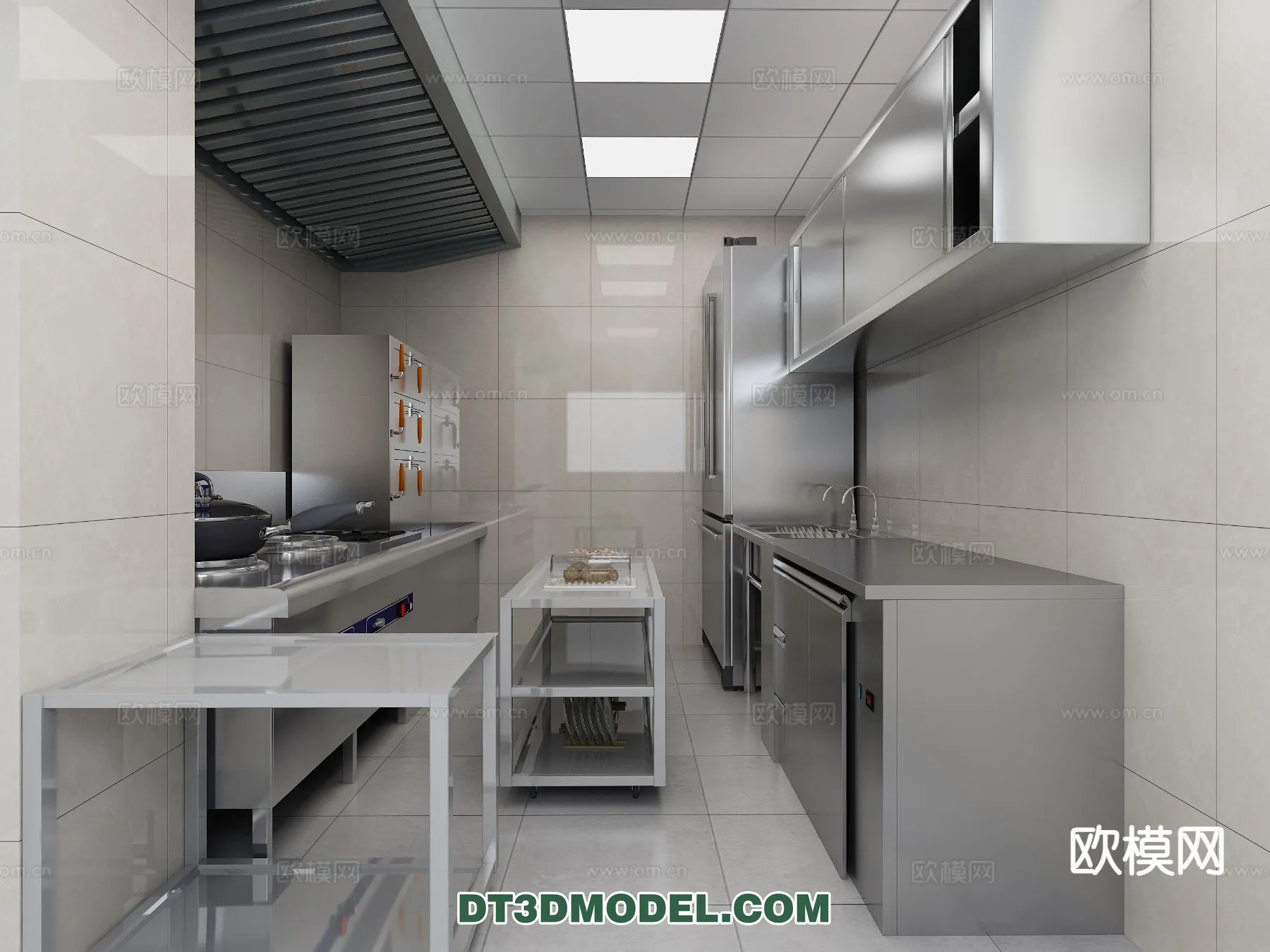 Kitchen for Restaurant – 3D Models – 098