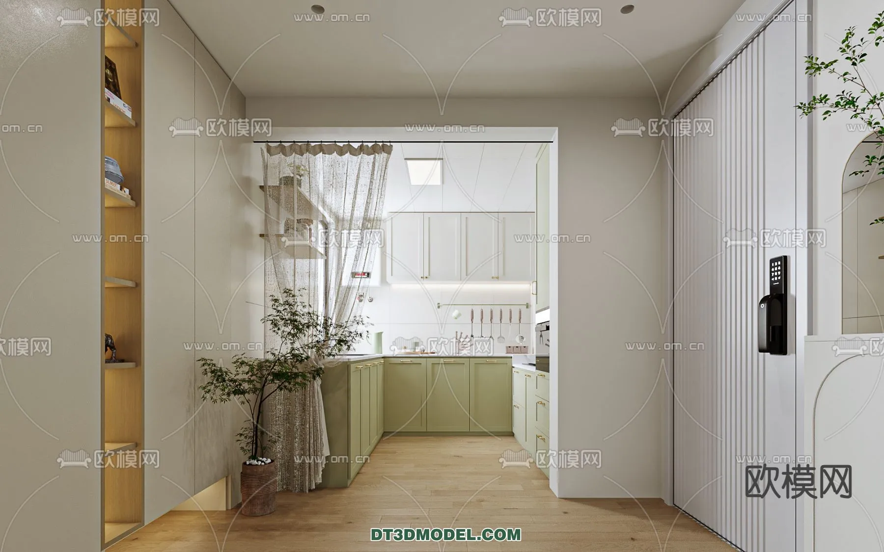 Kitchen – France Style – Interior 3D Scene – 024