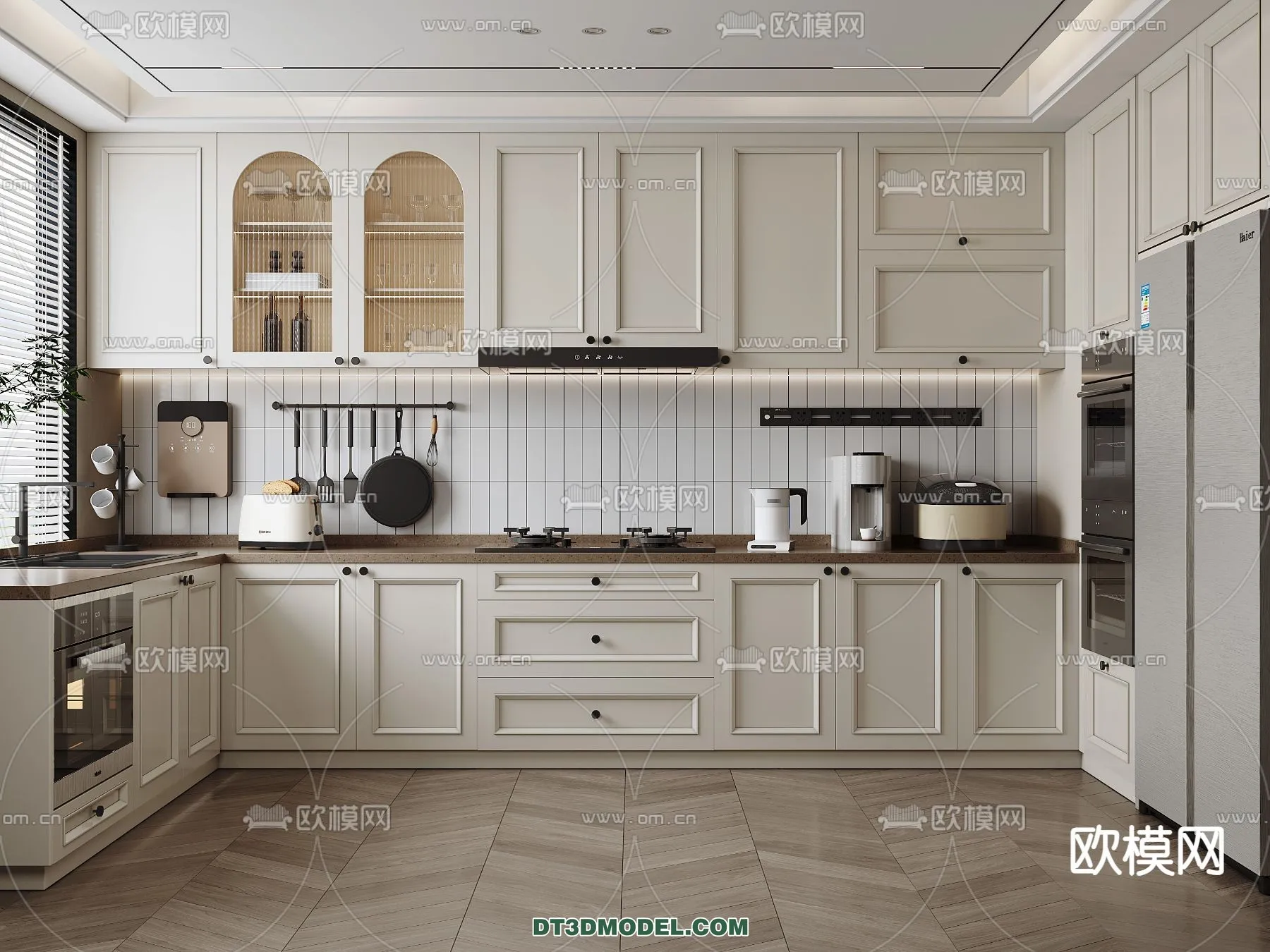 Kitchen – France Style – Interior 3D Scene – 035