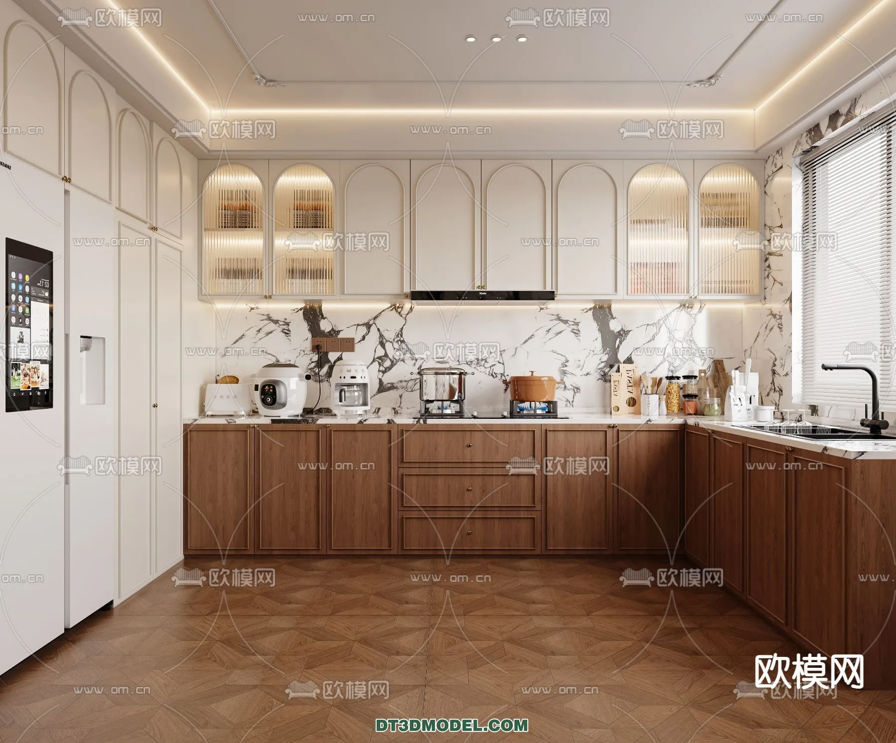 Kitchen – France Style – Interior 3D Scene – 043