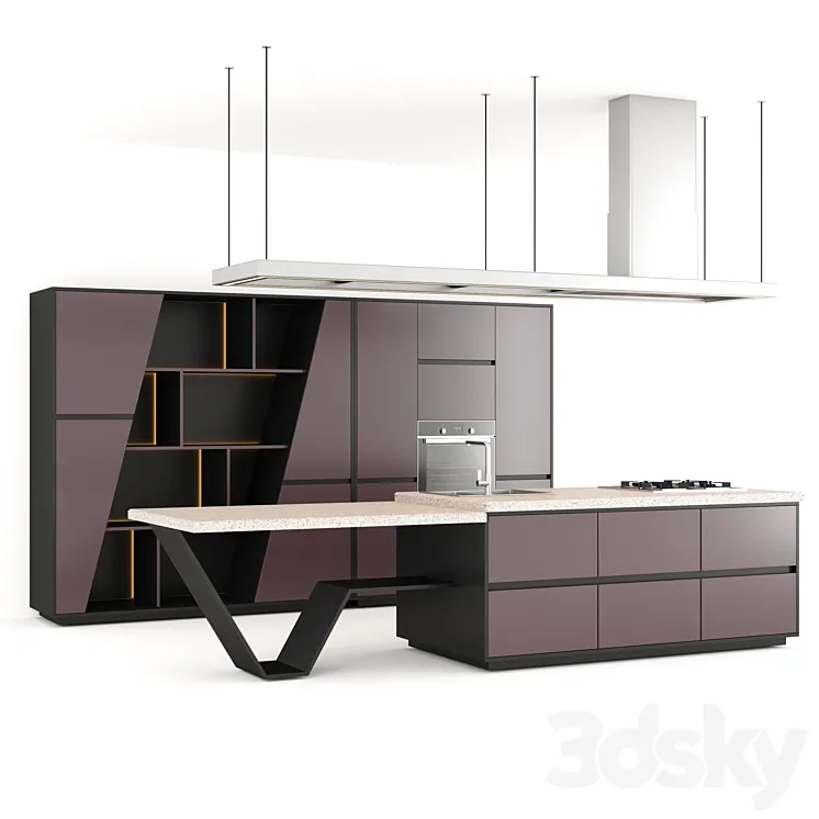 “Kitchen furniture “”Islet””” 3DS Max