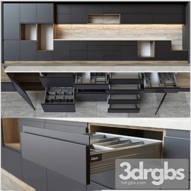 Kitchen Furniture Modurn 3dsmax Download