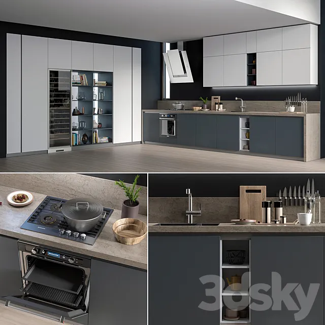 Kitchen Gicinque De.Sign 3ds Max
