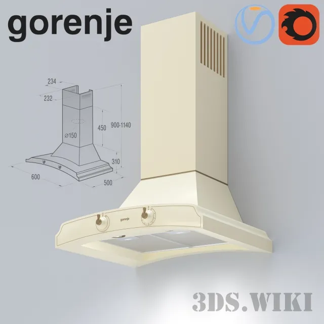 kitchen – Gorenje dk63mcli 3ds Max