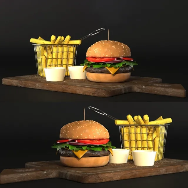 kitchen – Hamburger 3ds Max
