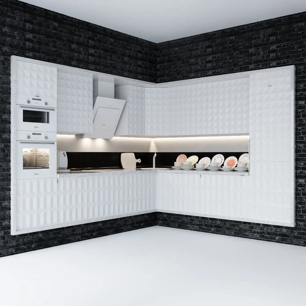 kitchen – Ikea Herrestad and Midea and Zara home  kitchen 3ds Max