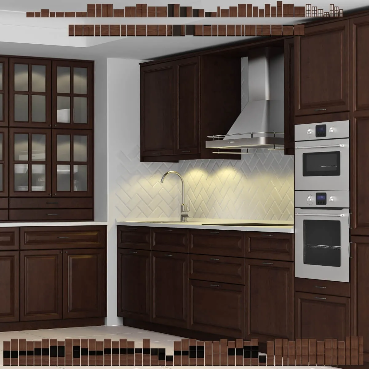 kitchen – Ikea Kitchen with facades of Dalarna 3ds Max