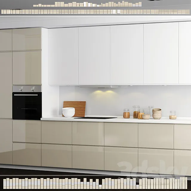 Kitchen IKEA Method _ Vokstorp. 3DSMax File