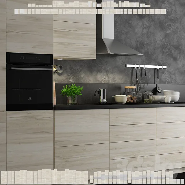 Kitchen Ikea Method Askersund. 3DSMax File