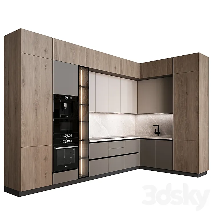 Kitchen in modern style 04 3DS Max