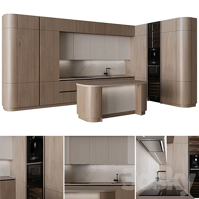 Kitchen in modern style 29 3ds Max