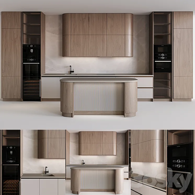 Kitchen in modern style 31 3DS Max Model