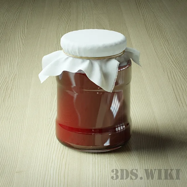 kitchen – Jar of jam 3ds Max