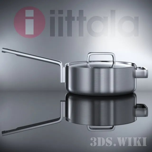 kitchen – Kitchen appliances casserole with lid – iittala 3ds Max