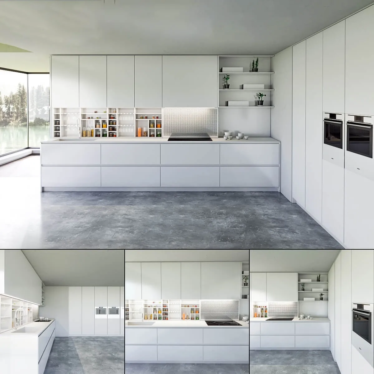 kitchen – Kitchen Bluna Laccato Opaco 3ds Max