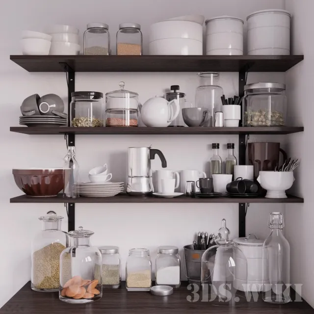 kitchen – Kitchen decor set 01 3ds Max