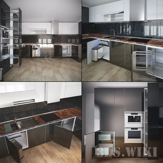 kitchen – Kitchen furniture KK 3ds Max