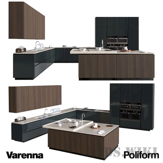 kitchen – Kitchen Poliform Varenna Artex 3ds Max