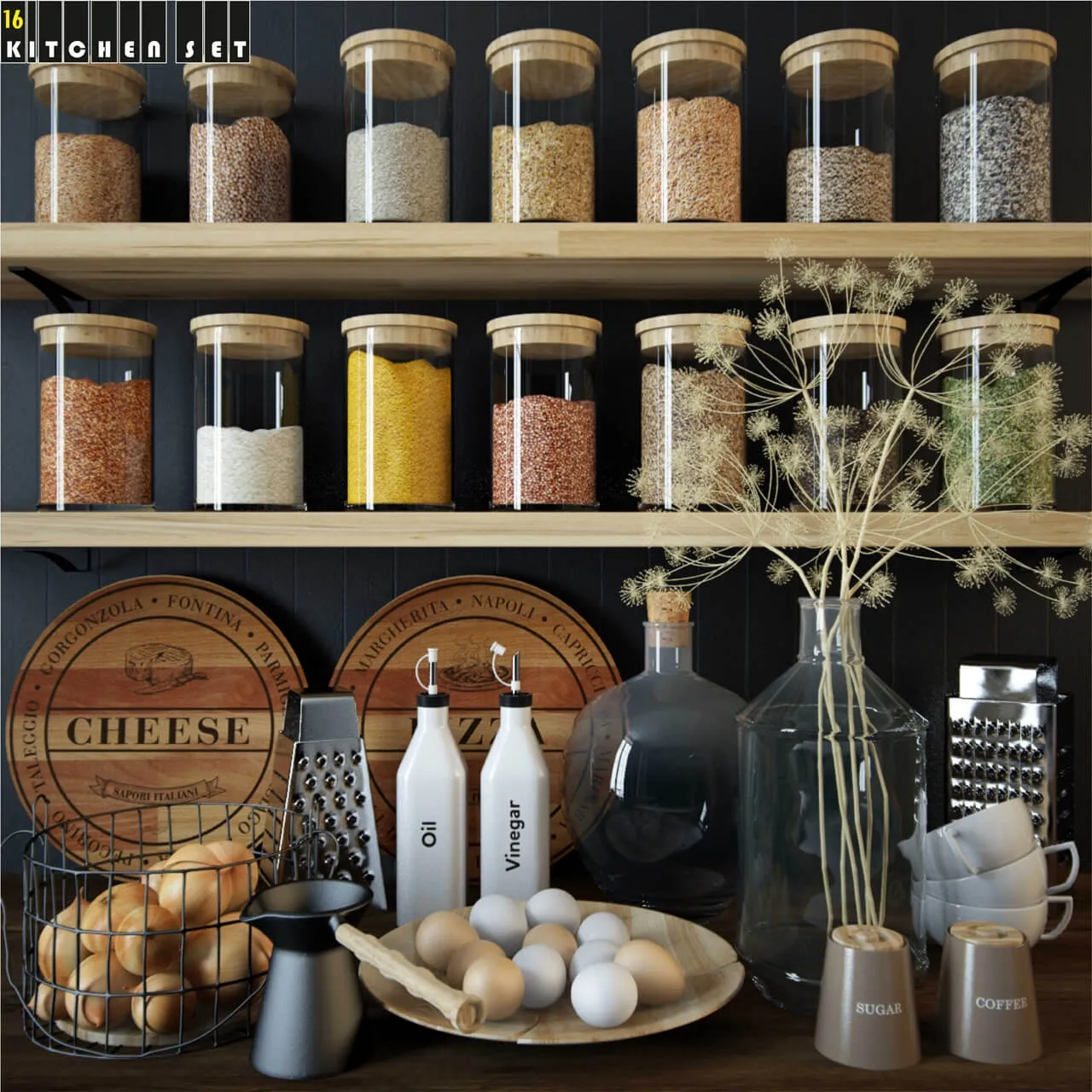 kitchen – Kitchen set 16 3ds Max