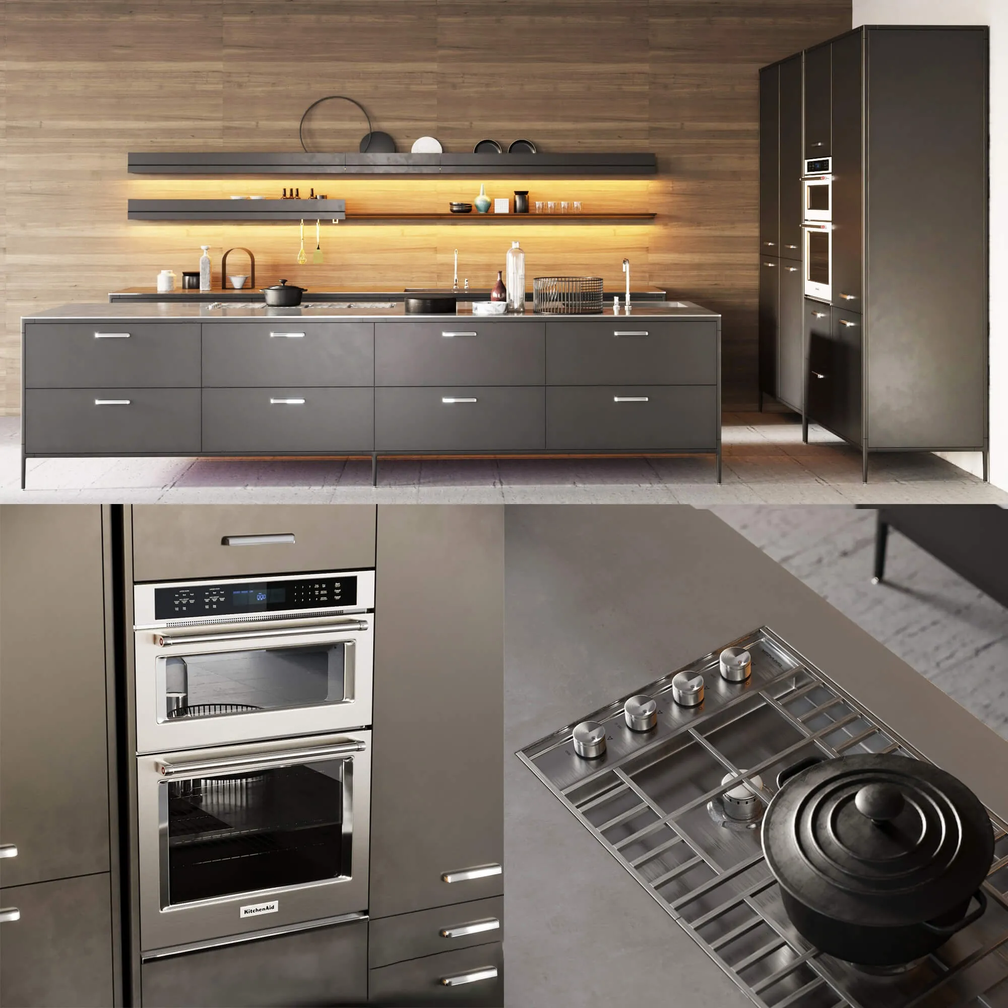 kitchen – Kitchen Set Cesar Unit 3 3ds Max