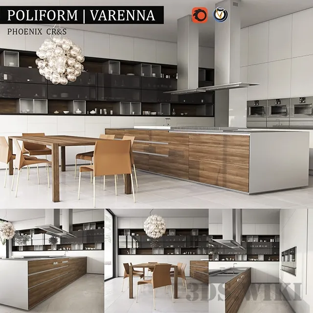 kitchen – Kitchen Varenna Phoenix Poliform Italy 3ds Max
