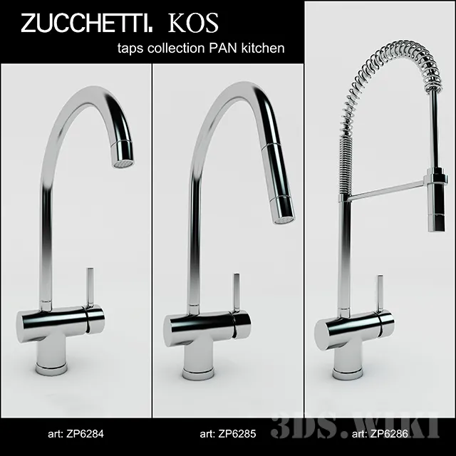 kitchen – KOS PAN Zucchetti kitchen taps collection 3ds Max