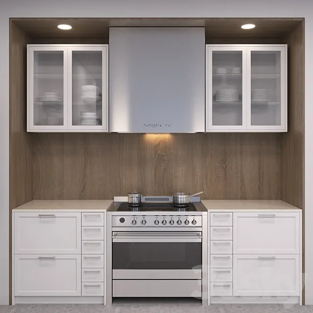 Kitchen Leicht Carre-FS 3ds Max