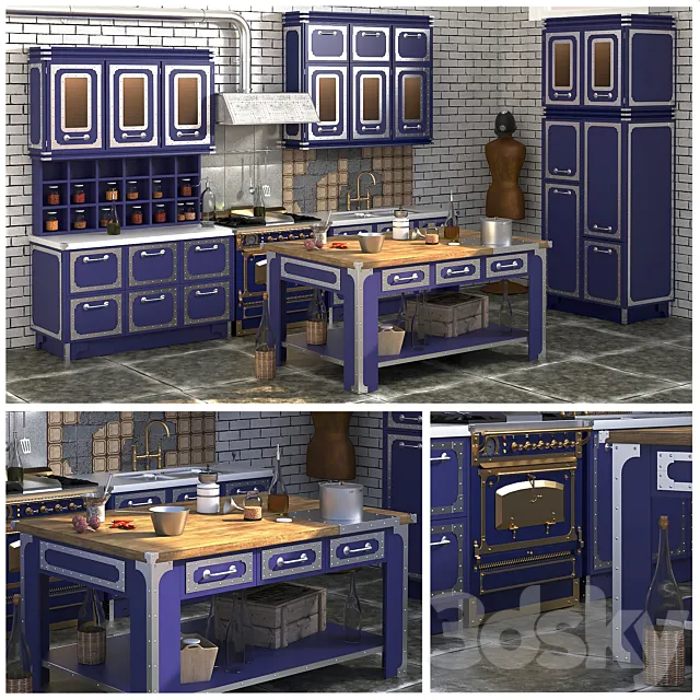 Kitchen “Liverpool” RODA 3ds Max