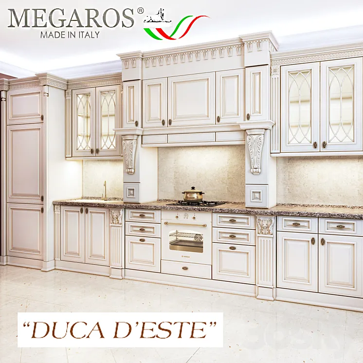 kitchen Megaros duca d'este 3DS Max