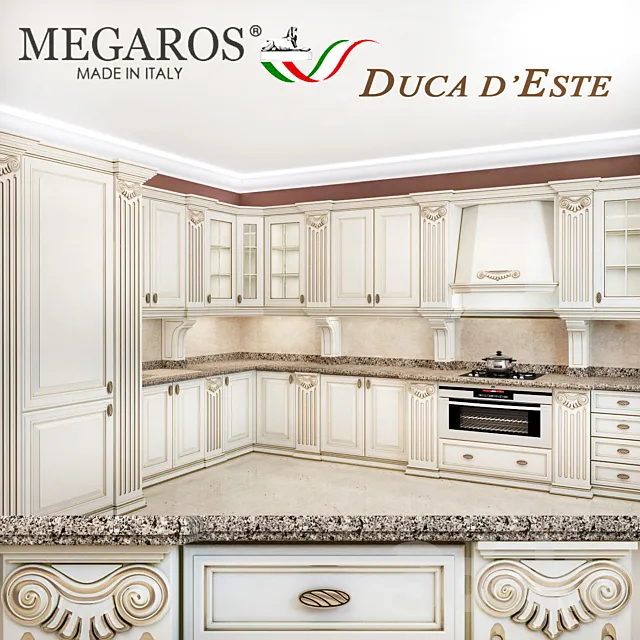 kitchen megaros. Model duca d’este 3DSMax File